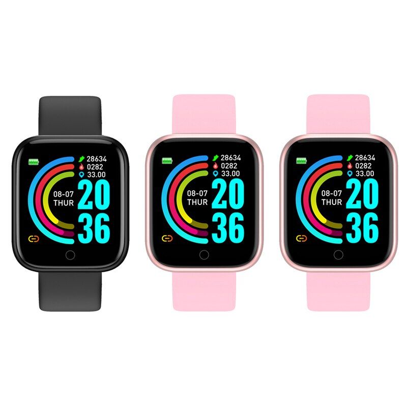 Smart Watch Y68 D20 Fitness Bracelet Heart Rate Monitor Blood Pressure Bluetooth Watch for Android Phone Watch