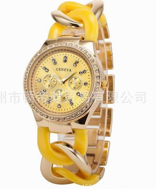 Fashio Lady Women Luxury Bling Crystal Stainless Steel Analog Quartz Wrist Watch