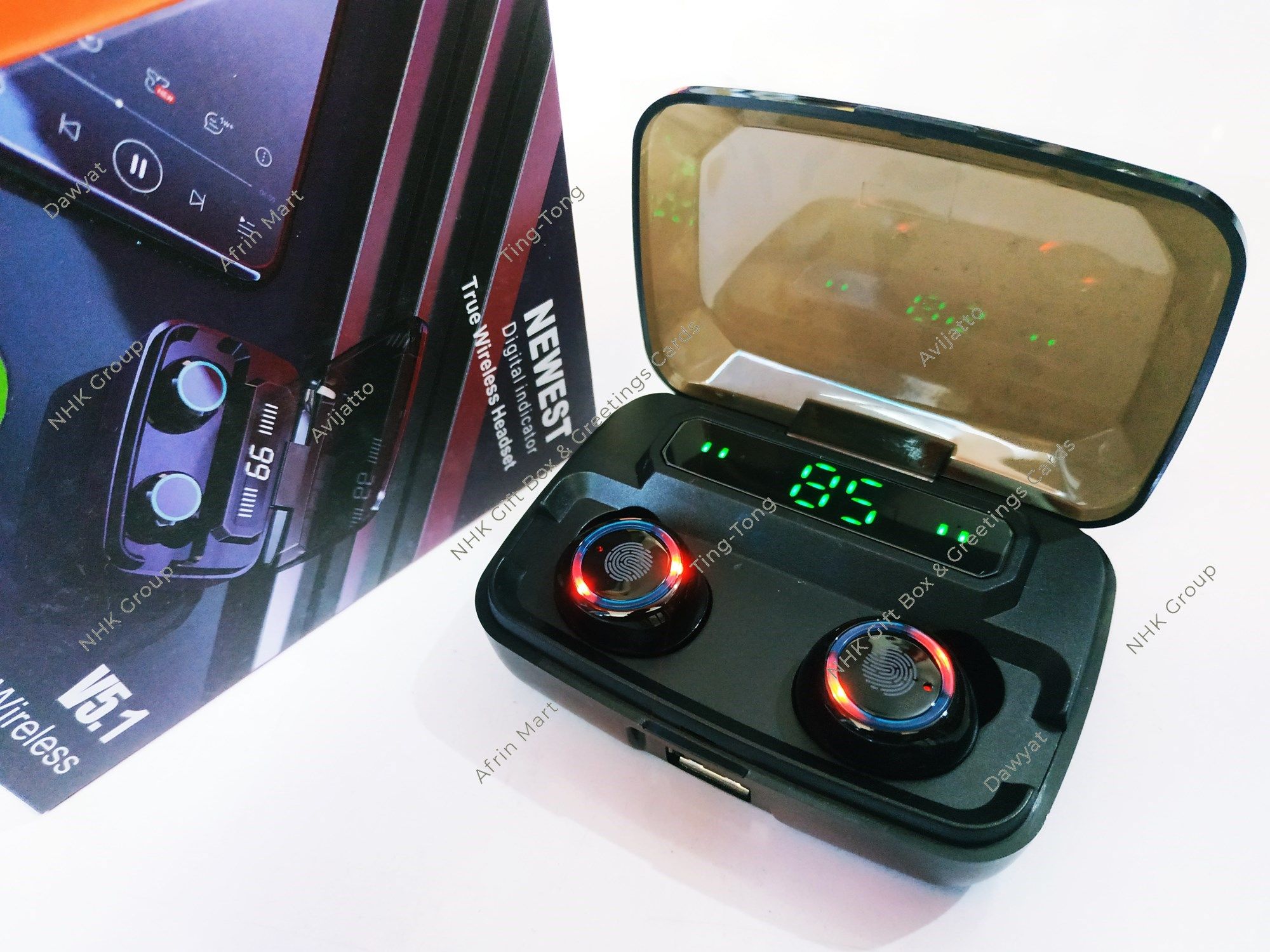 Newest M11 TWS Earbuds With Touch And Digital Display
