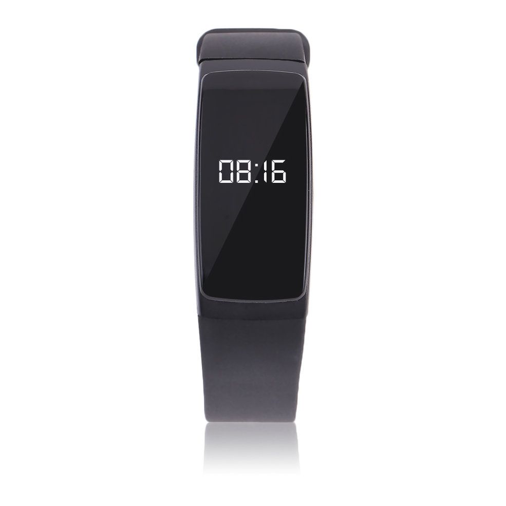 V07 Fashion 0.87 Inch OLED Display Sleep Monitoring Smart Bracelet Black