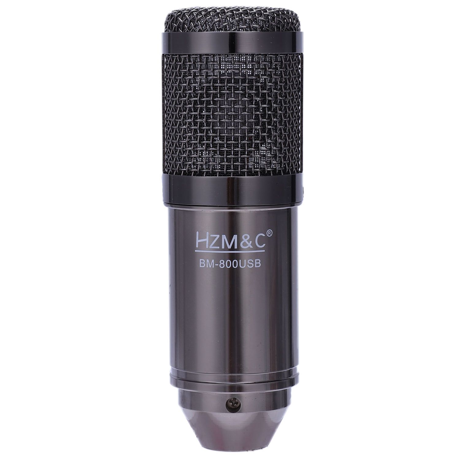 Harmony HZM&C Upgraded Bm 800 Usb Condenser Microphone Studio Mic For Computer Recording Karaoke Pc (Black)