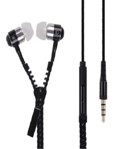 Zipper Headphones - Black