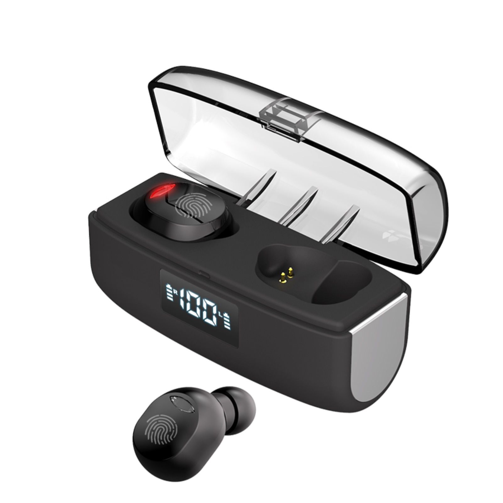 W12 Waterproof Noise Reducing Bluetooth V5.0 HiFi Wireless Headset Earphone
