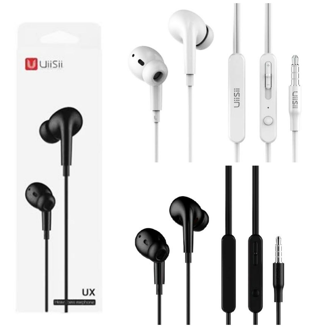 UiiSii UX Heavy bass Earphone In-Ear Dynamic Headset with Microphone