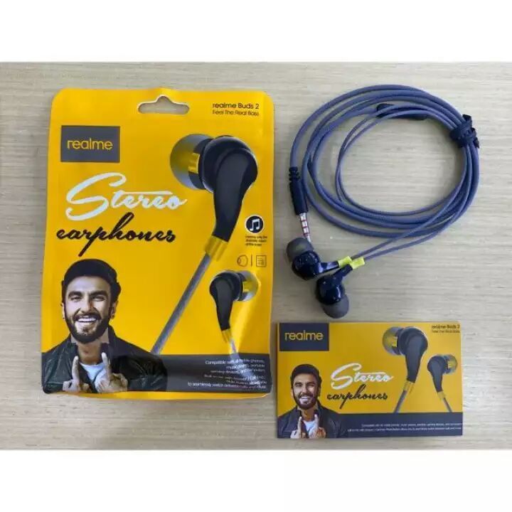 Fm Accesories Mart Realme Ruds 2 In-Earphone Headset Handsfree 3.5Mm Jack With Mic