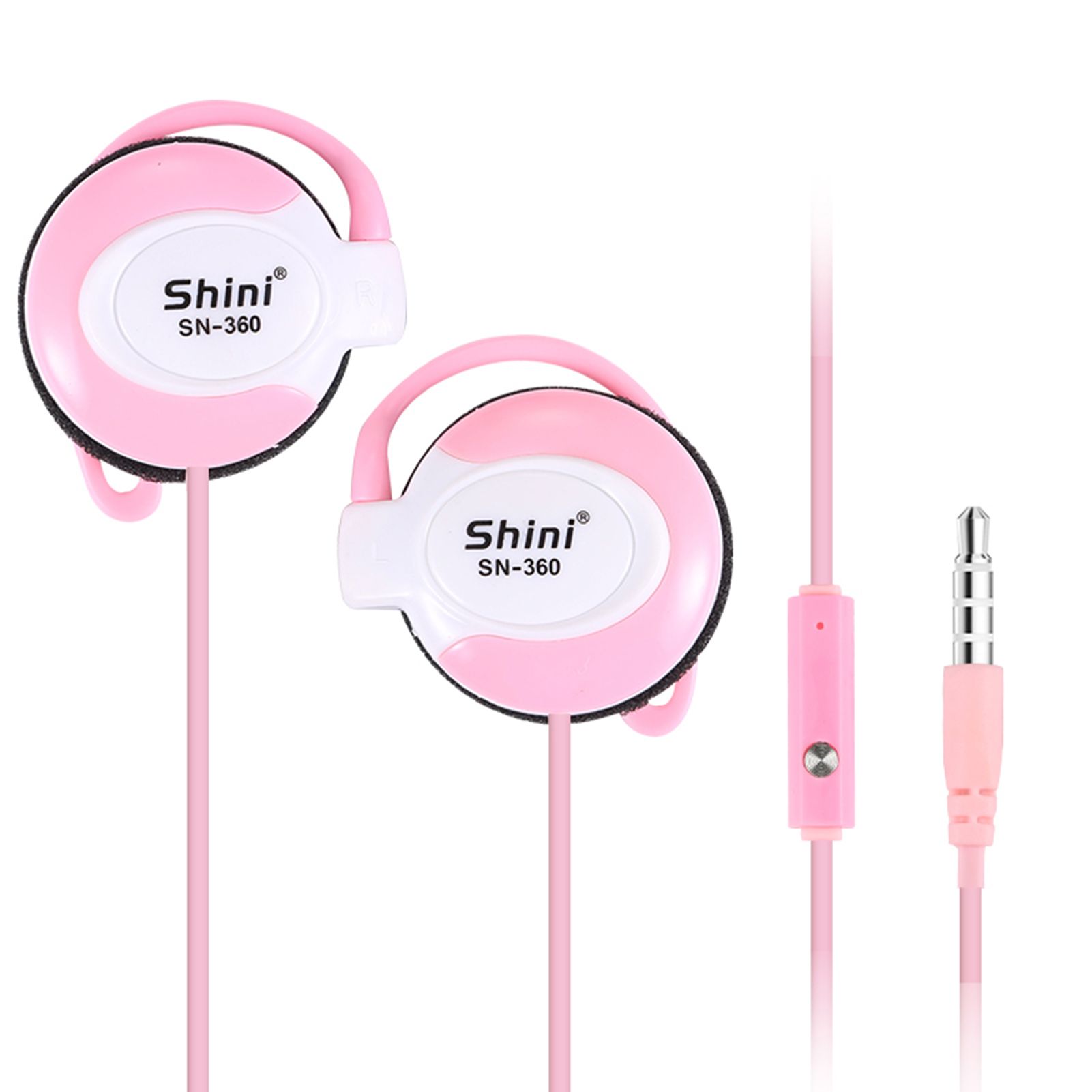 Wired Earpiece with Microphone Ear Hook Headphone Headset