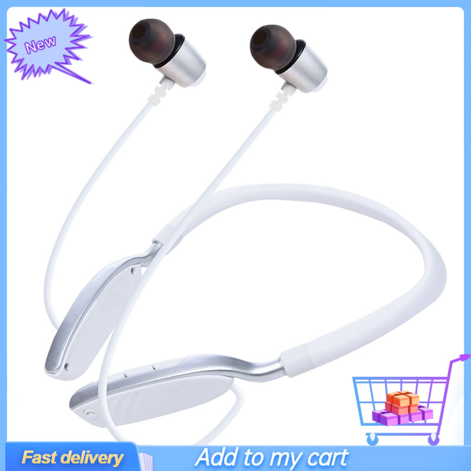 GreenForest Bluetooth 5.0 Magnetic Neckband Waterproof Stereo Sports Earphone Headset with Mic