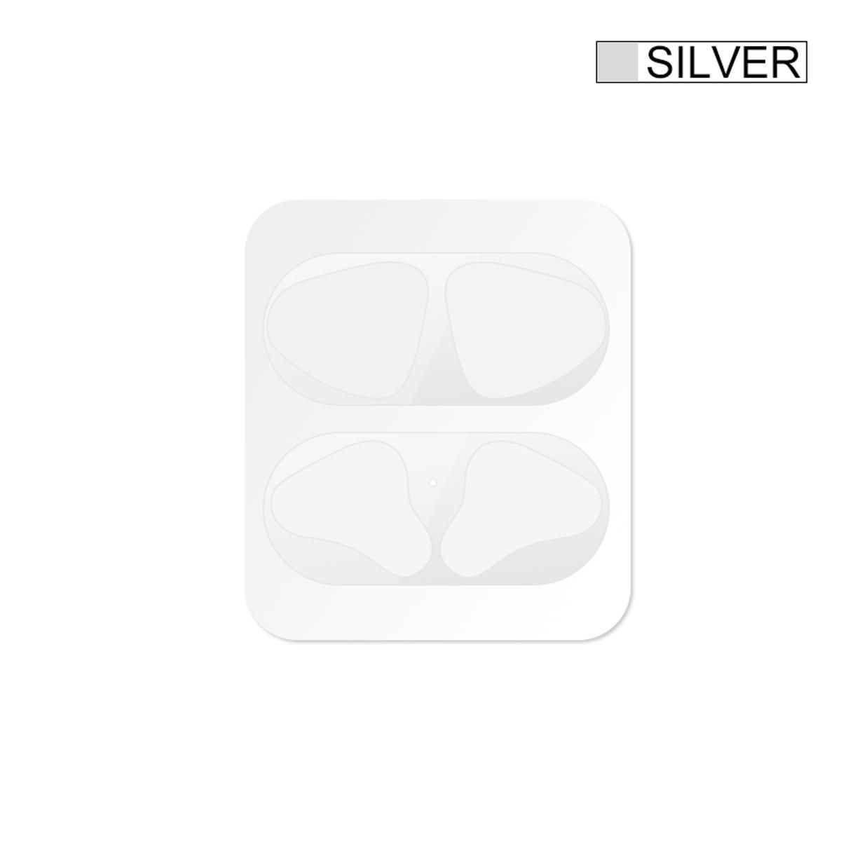 Metal Plating Dust-proof Protective Sticker For Airpods Second-eneration Wireless Bluetooth-compatible Headset