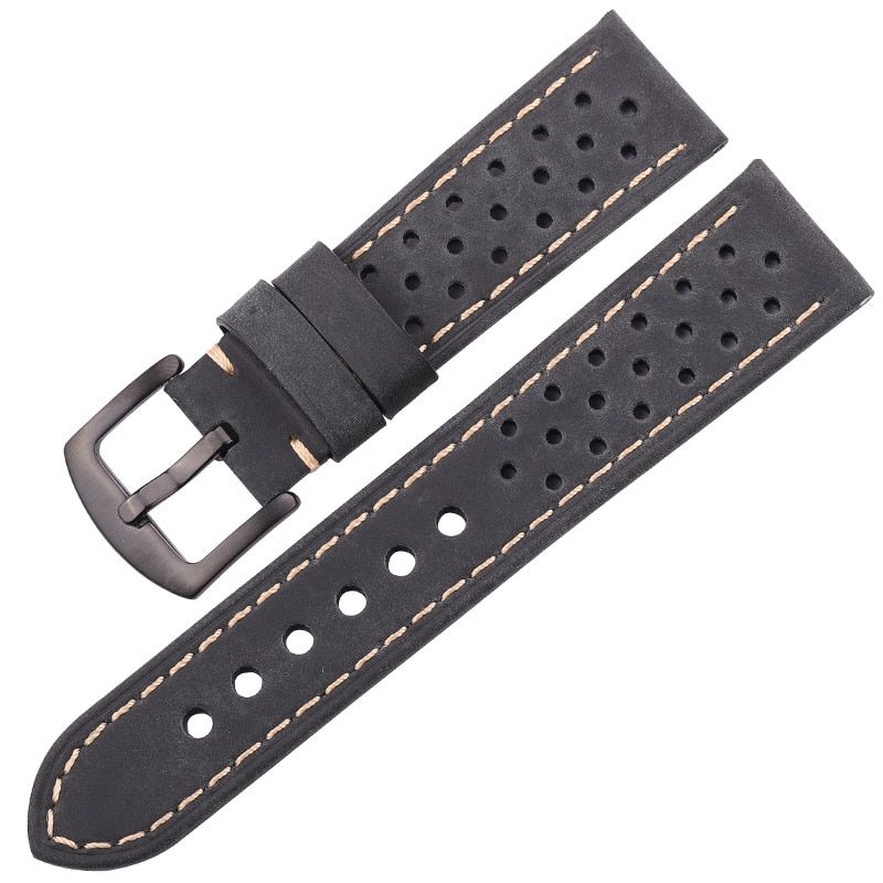 Cowhide Watchbands 20mm 22mm  Leather Vintage Wrist Strap Belt For Samsung Galaxy Watch 46mm Bracelet