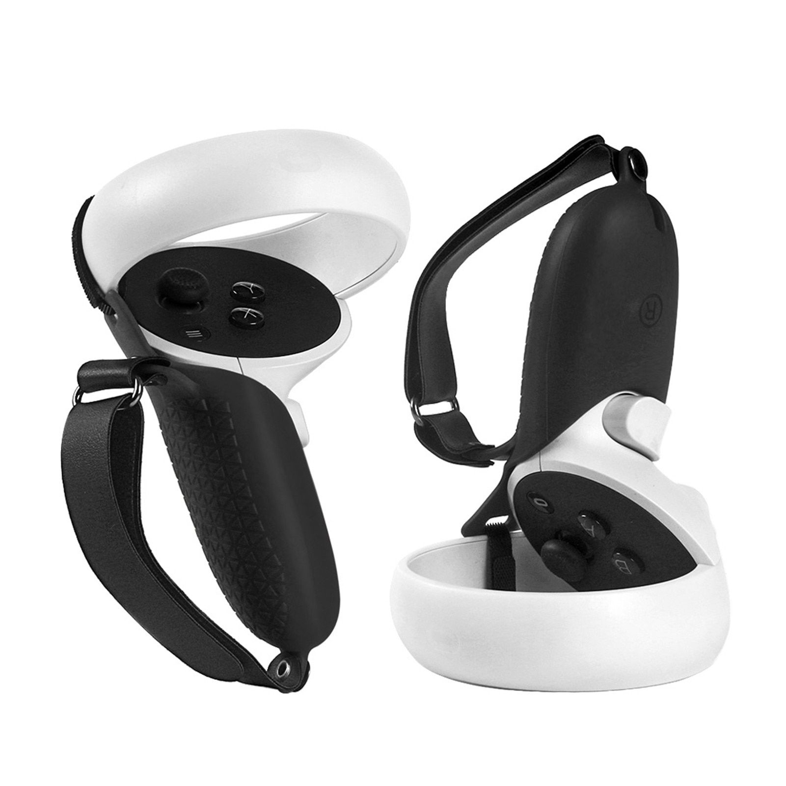Silicone Grip Cover VR Accessories For Oculus Quest VR 2 Protection Cover With Handle Strap For Quest2 Handle Controller Hot