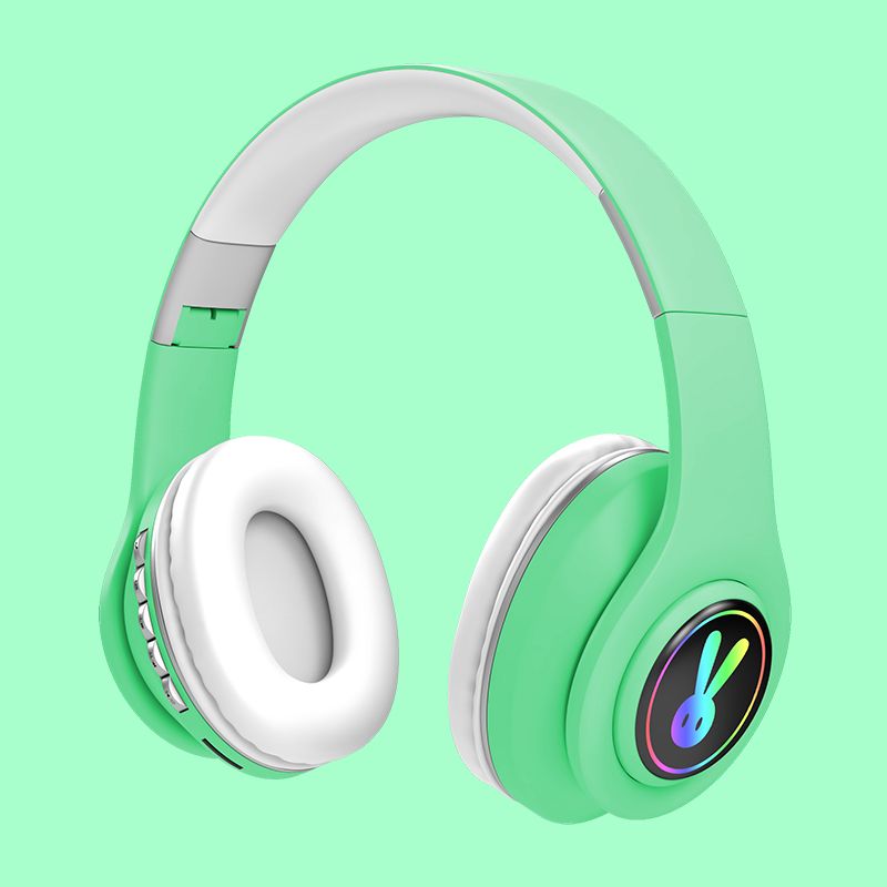 New Style Ear Luminous Head-mounted Wireless Bluetooth 5.0 Wirless Earphones HIFI Sound Binaural HD Call And Built In Micphone