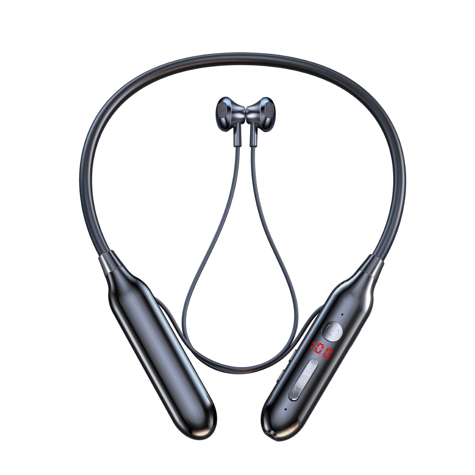 Earbud Mega Bass Bluetooth-compatible5.0 Lightweight Neckband Earbud