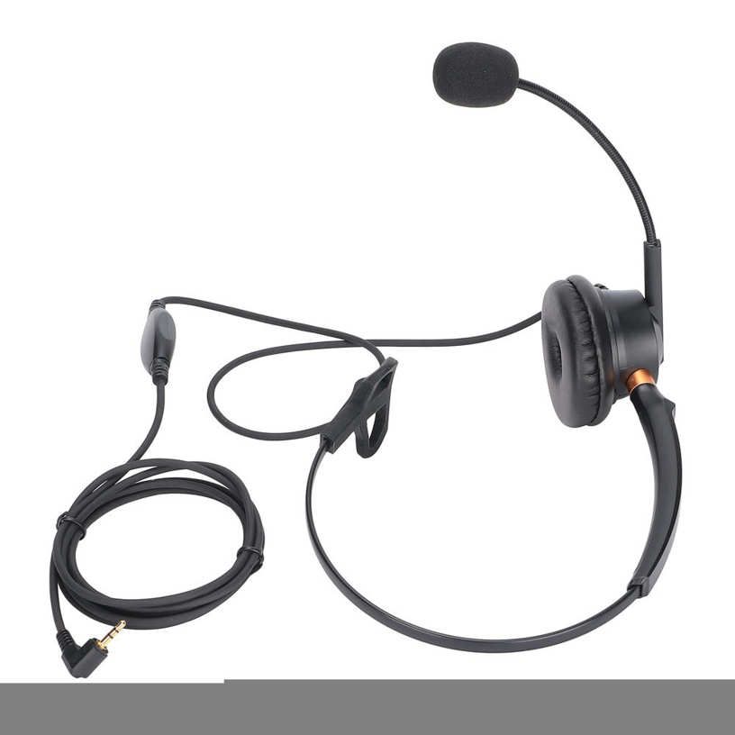 Business Phone Headset W/ Mic & Adjustable Volume For Cell Phone/ /Computer