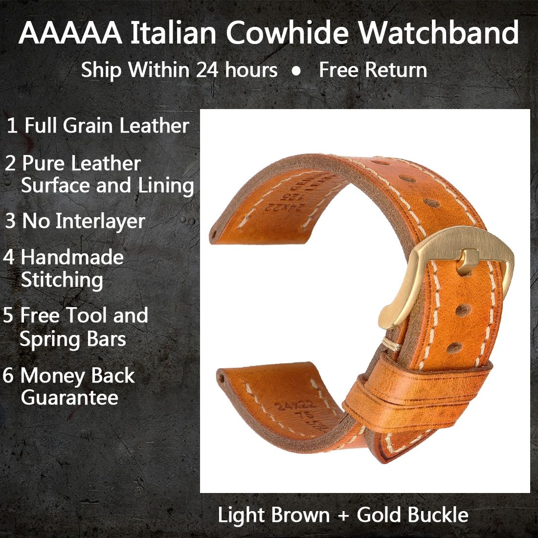 MAIKES Handmade Watch Band  Cow Leather Watch Strap With Butterfly Buckle Bracelet For MONTBLANC Tudor Watchbands