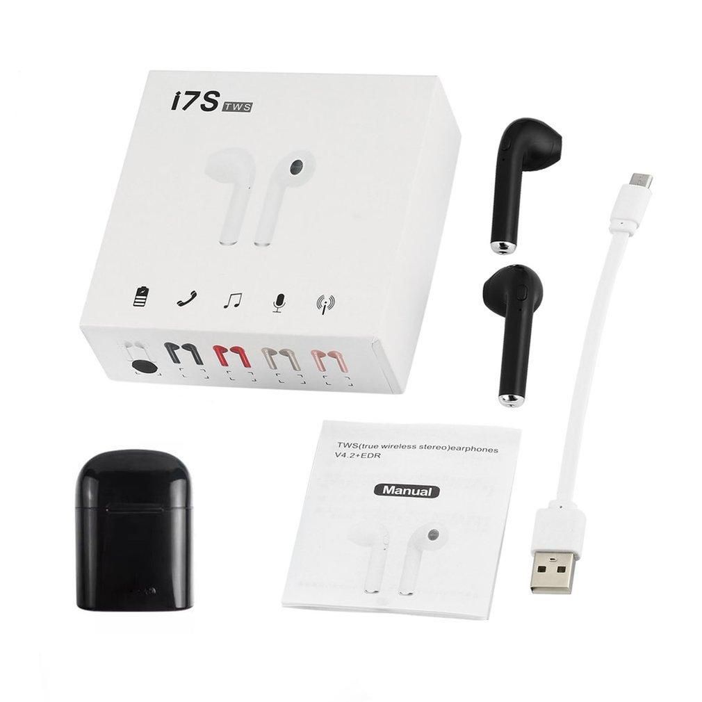 i7S Earbud Headset Wireless Mono/Stereo Mood In-Ear Earphone