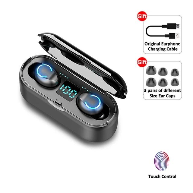 Mini F9 TWS Bluetooth 5.0 Earphones Wireless Headphones Sports Waterproof Wireless Earphone Hifi Stereo Headset With Microphone