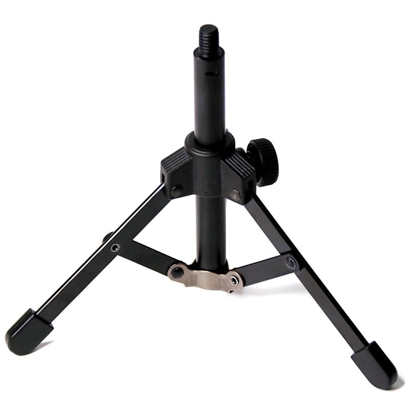 BRADOO-Foldable Tripod Desktop Microphone Stand Holder for Podcasts, Online Chat, Conferences, Lectures,Meetings, and More