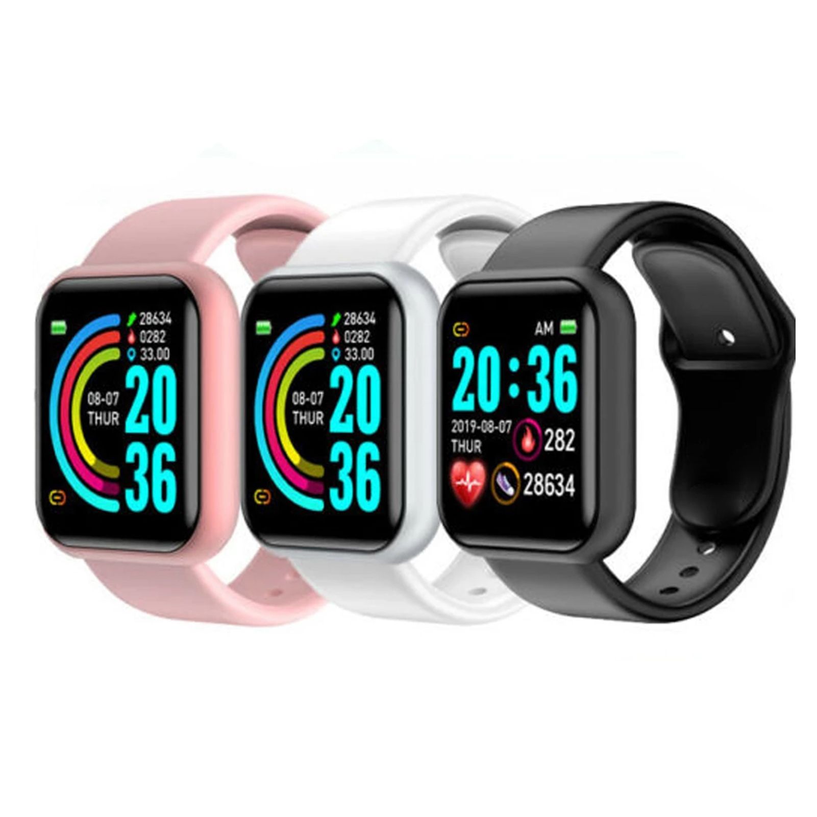 Adjustable Soft Wristband Bracelet Strap Replacement Watch Accessory for Y68/D20