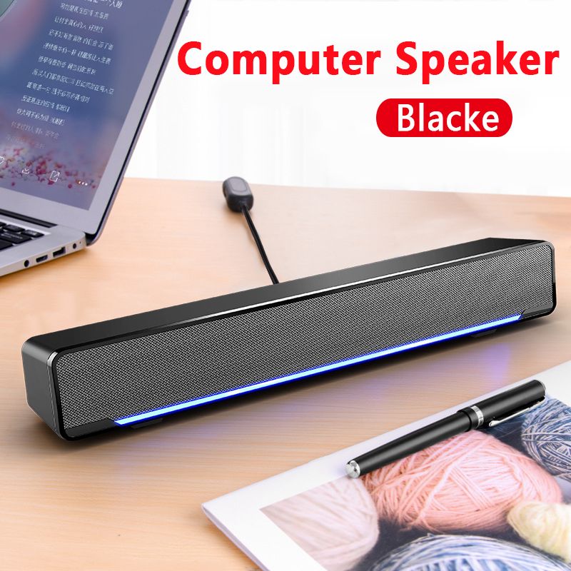 1PC Computer Audio Desktop Speaker Subwoofer Notebook Multimedia Small Strip Speakers Home Notebook Multimedia Small Speaker