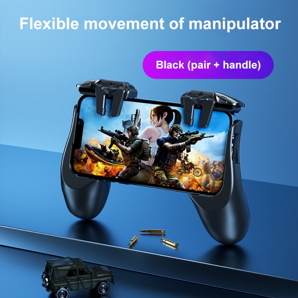 Mobile Game Trigger for PUBG Phone Gaming Controller Alloy Gamepad Joystick Aim L1R1 Key Button for Mobile Phone Geartronic