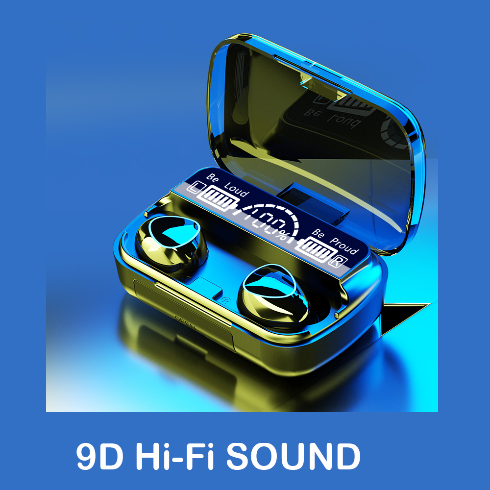 M10 TWS Wireless Earphone Touch Bluetooth Earplugs In The Ear Stereo Sport Headsets CVC8.0 Noise Reduction Headphones with Digital display