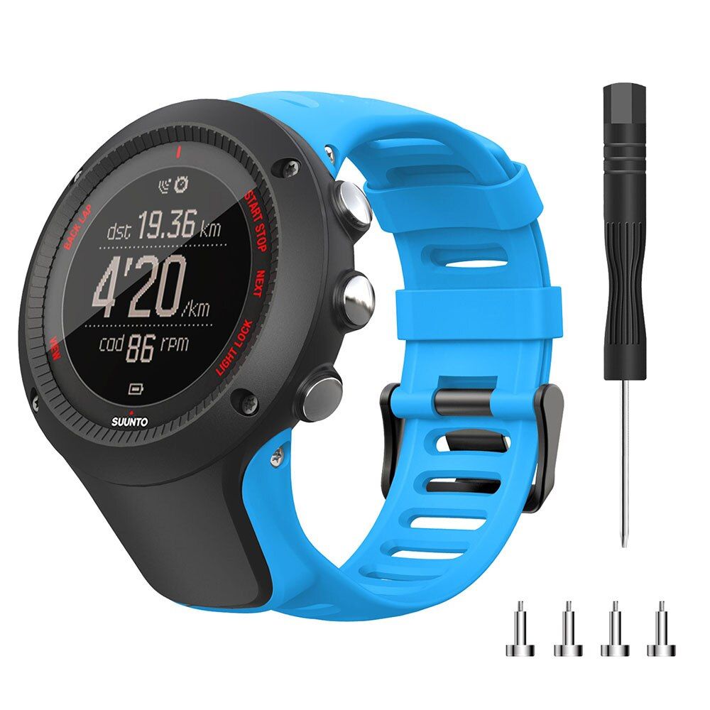 Silicone Replacement Sport Watch Band For Suunto Ambit 3 / Ambit  2 / Ambit 1 Smart watch Wrist Bracelet Strap 24mm Watchbands