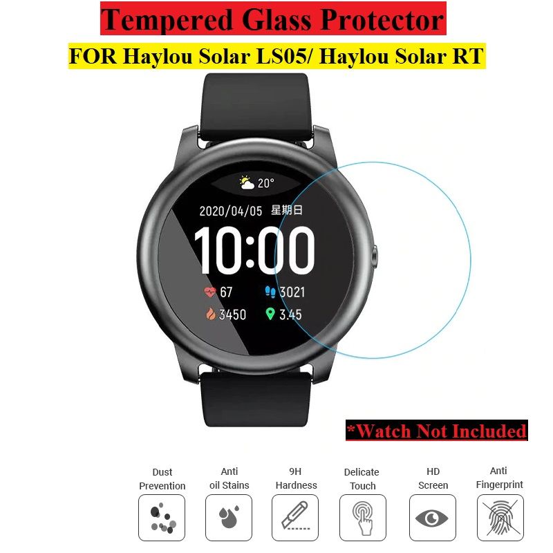 Haylou Solar LS05/ Haylou RT Smart Watch Screen Protector Clear HD Tempered Glass Protector