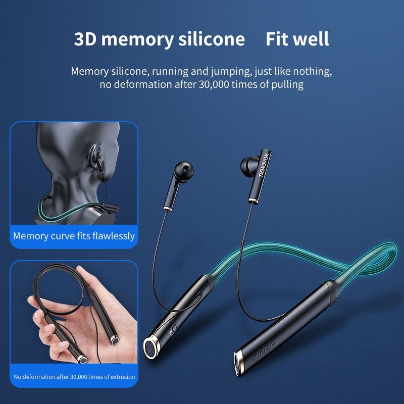 ANC Active Noise Cancellation Wireless 5.1 Bluetooth Headphones Neck Hanging Sports Running Fitness Neck Hanging Ears New Super Long Standby High-end Model