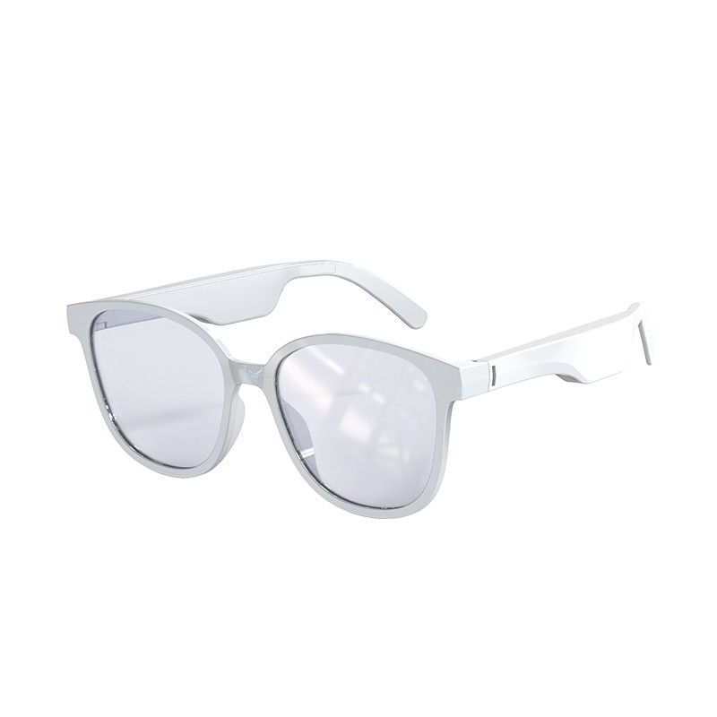Zzitaill Wireless Bluetooth Audio Sunglasses,Bone Conduction Smart Bluetooth Glasses Noise Reduction Hifi Music Handsfree Headphones with Mic Speaker Stereo Smart Glasses