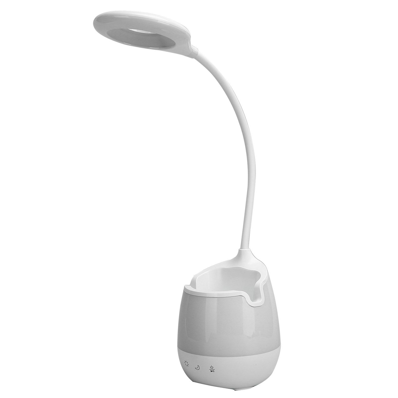 LED Desk Lamp Memory Bed Reading Table Study RGB Night Light With Pen Container