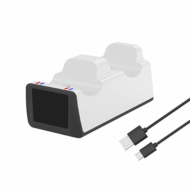 for PS5 Charger for PS5 Dual Charger for PS5 Gamepad Charger for PS5 Accessories-White