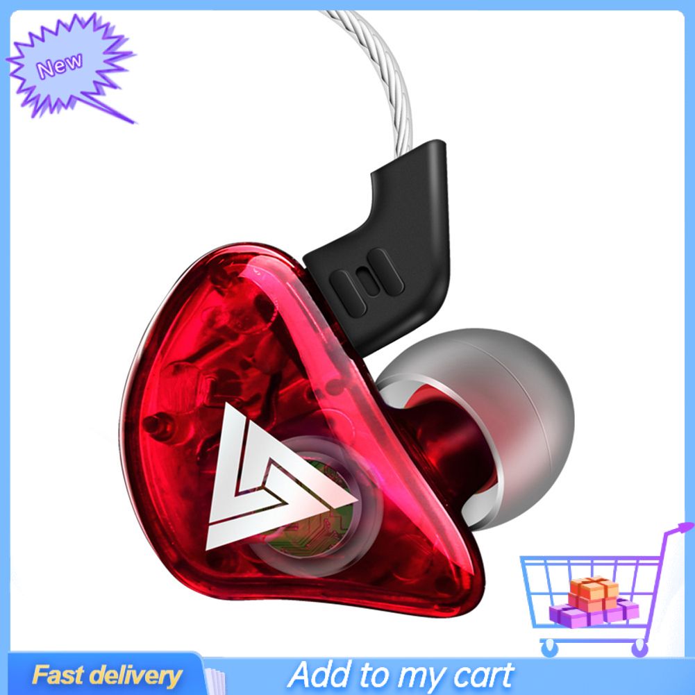QKZ CK5 Sports Heavy Bass Stereo Sound Phone In-ear Ear Hook Earphone Headphones