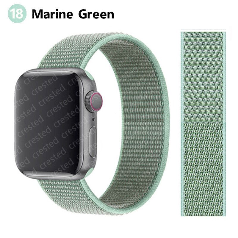 Nylon Loop for Apple watch Band 44mm 40mm 38mm 42mm 40 44 mm smartwatch Accessories watchband bracelet iWatch 6 5 4 3 SE Strap