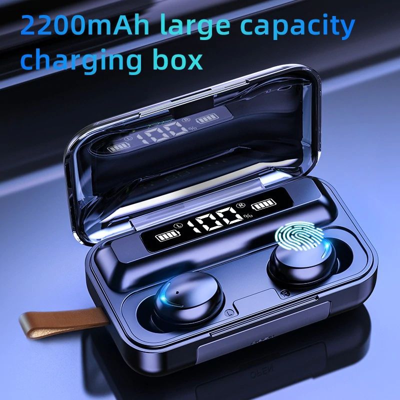 F9 Pro Plus TWS Bluetooth Earphones 2200mAh Charging Box Wireless Headphone Fone 9D Stereo Sports Waterproof Earbuds Headset with Microphone - Bluetooth Headphone  - Bulotooth Headphone