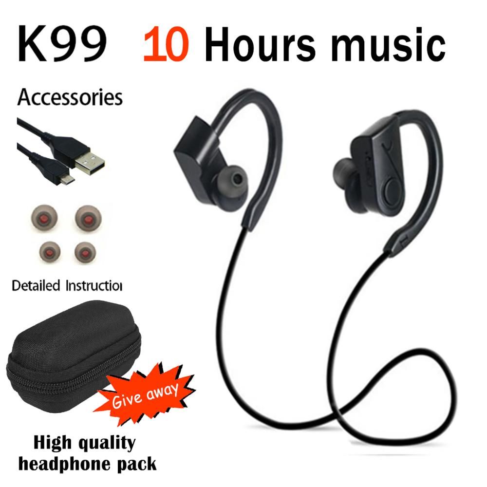 Sports Bluetooth Earphone Wireless Headphones Stereo Headset Earpiece Bluetooth Earbuds HiFI Bass Hands-free with mic for ios