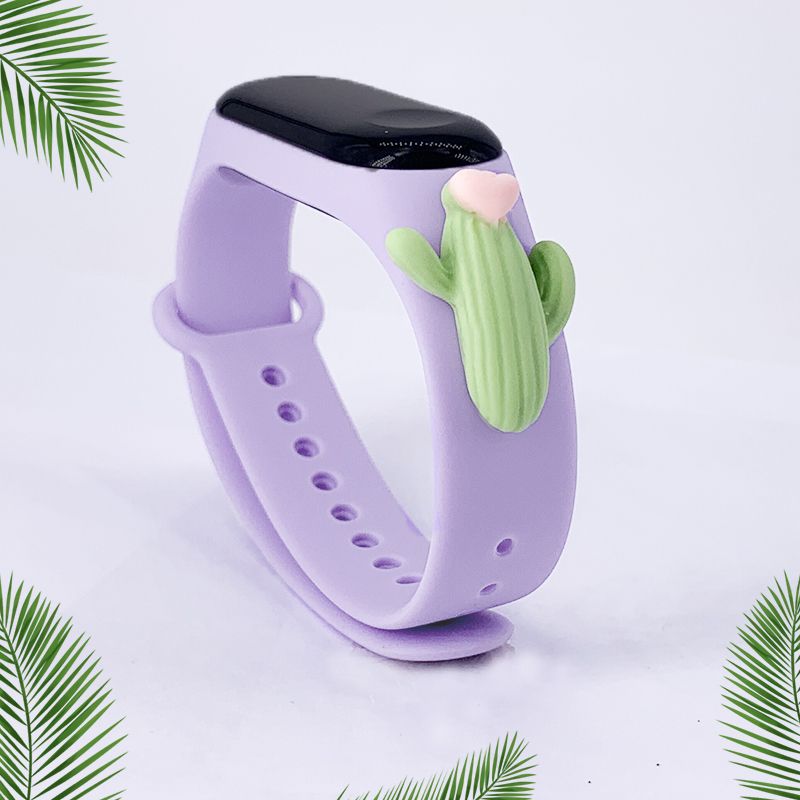 replacement Cute miband 4 strap silicone mi 4 band straps toy my band 3 strap for xiaomi miband 3/4 band accessories