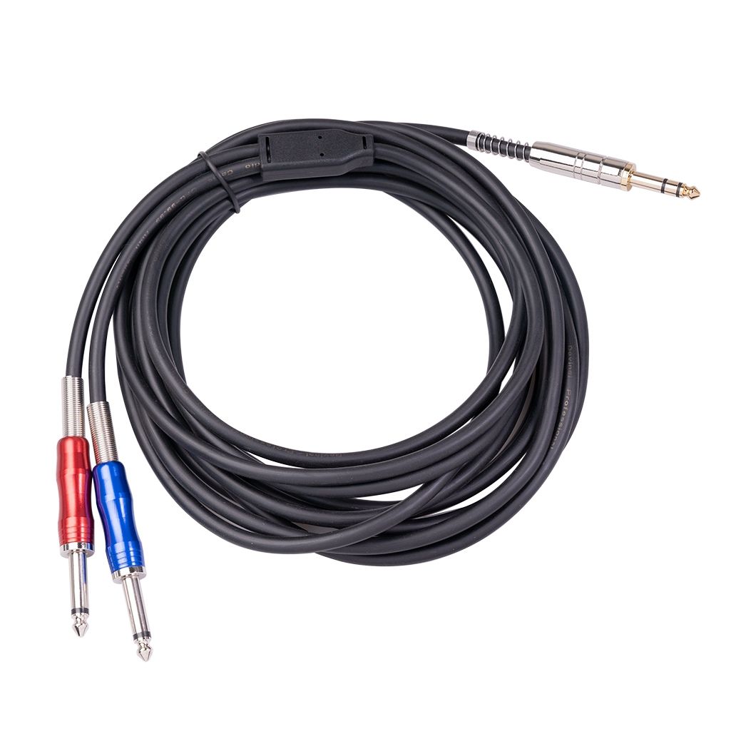 NYT Trs Stereo Y-Splitter Insert Cable 1/4 Inch Male Jack To Dual 1/4 Inch6.35Mm Male Trs Mono Breakout Cable3M