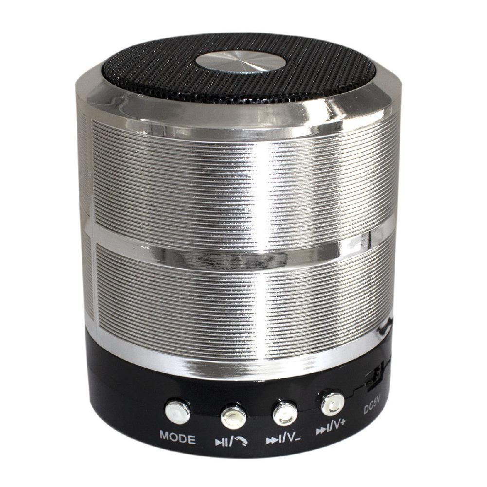 WS-887 Wireless Bluetooth Mini Speaker Portable Mini Metallic Subwoofer Super Bass support TF-Card for Android ios