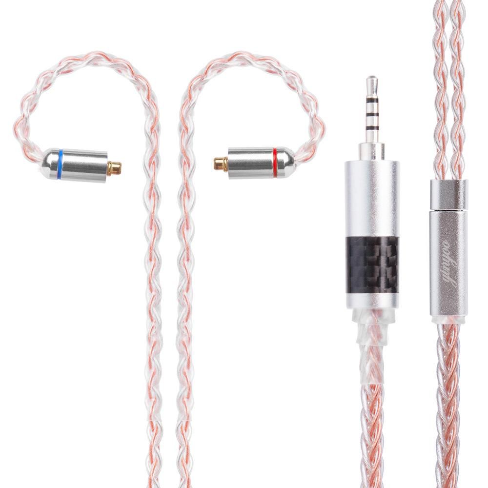 【MIGAPALAZA】 8 Core Plated Copper Cable 2.5/3.5/4.4mm Balanced Cable With MMCX/2pin Connector