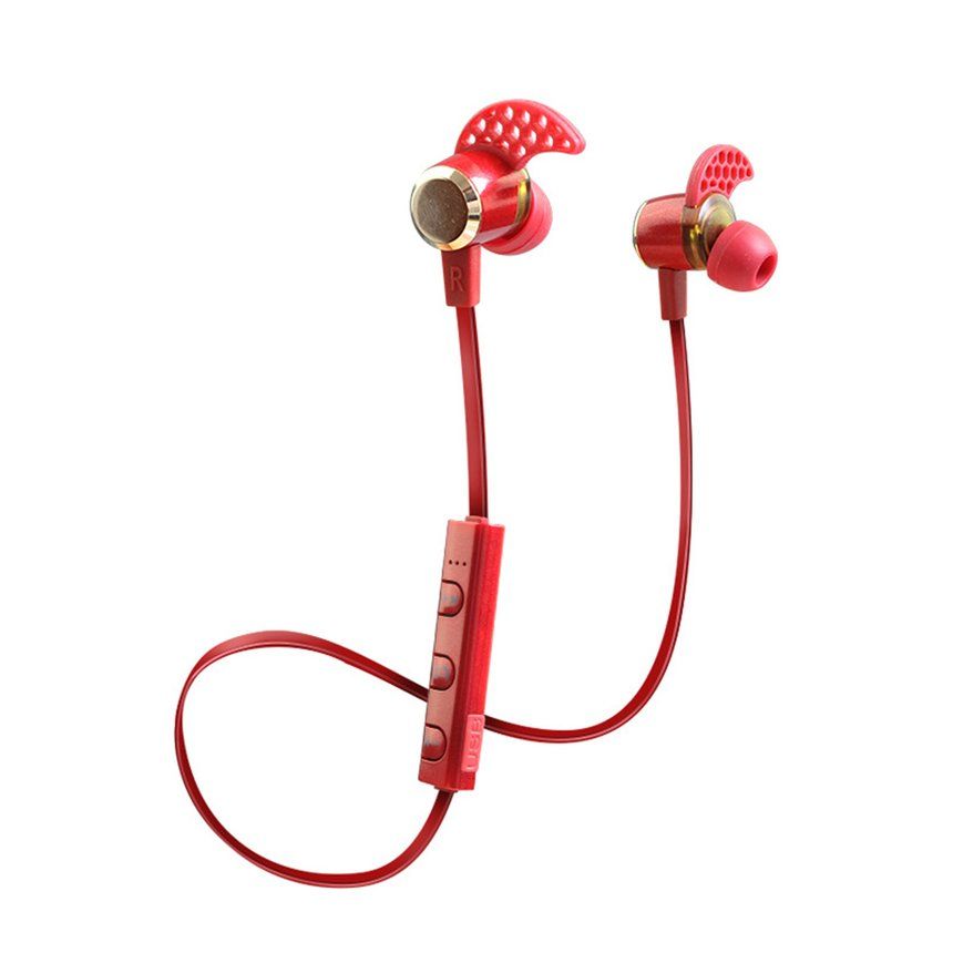 TE Universal 4.2 Deep Bass Earphone Wireless in Ear Metal Sport Music Headphone with Mic for Running Jogging Training