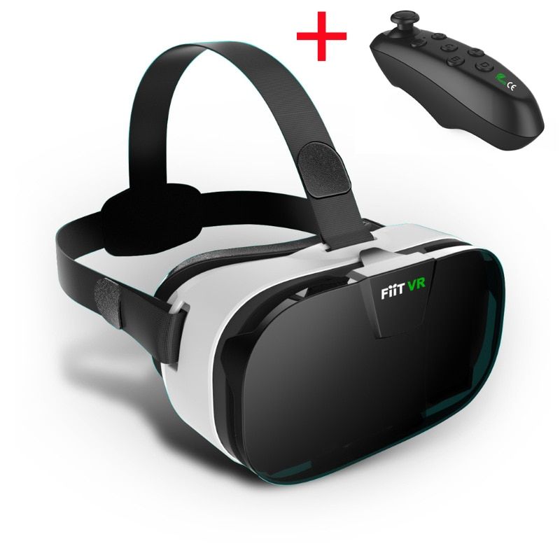 FIIT VR 2N Glasses Headset 3D Box Virtual Reality s Mobile 3D Video Helmet for 4.0-6.2 inch Phone Smart Bluetooth Controll