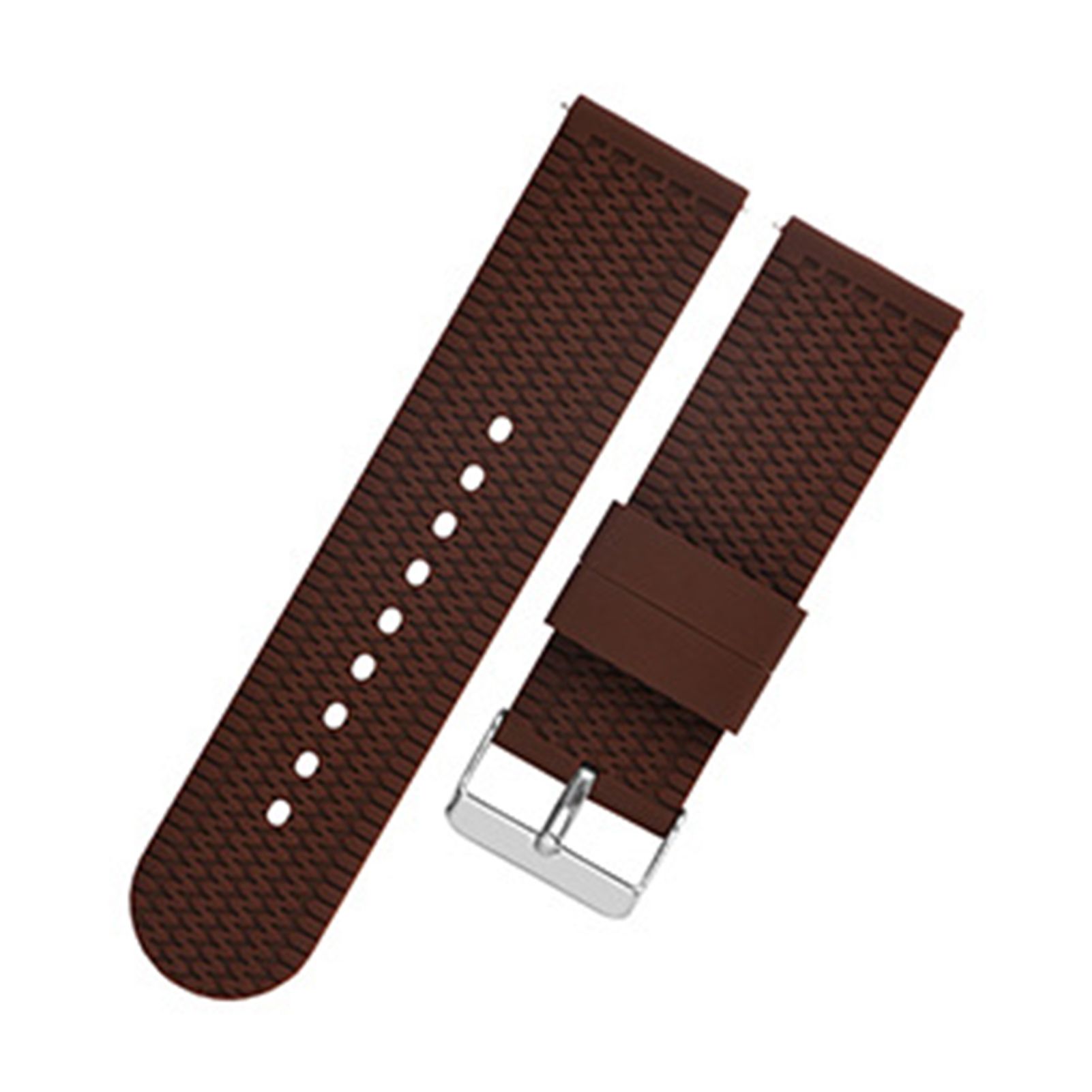 Universal 20mm Tire Tread Waterproof Silicone Watch Band Strap Replacement for Apple