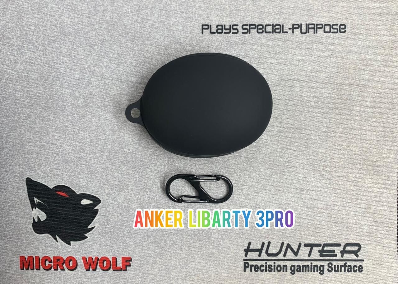 Anker Library 3 pro Only Case Premium Artificial Carrying Case Shockproof Earbuds Protective Cover Box for buds Soft Silicone Bluetooth Headphone Cover