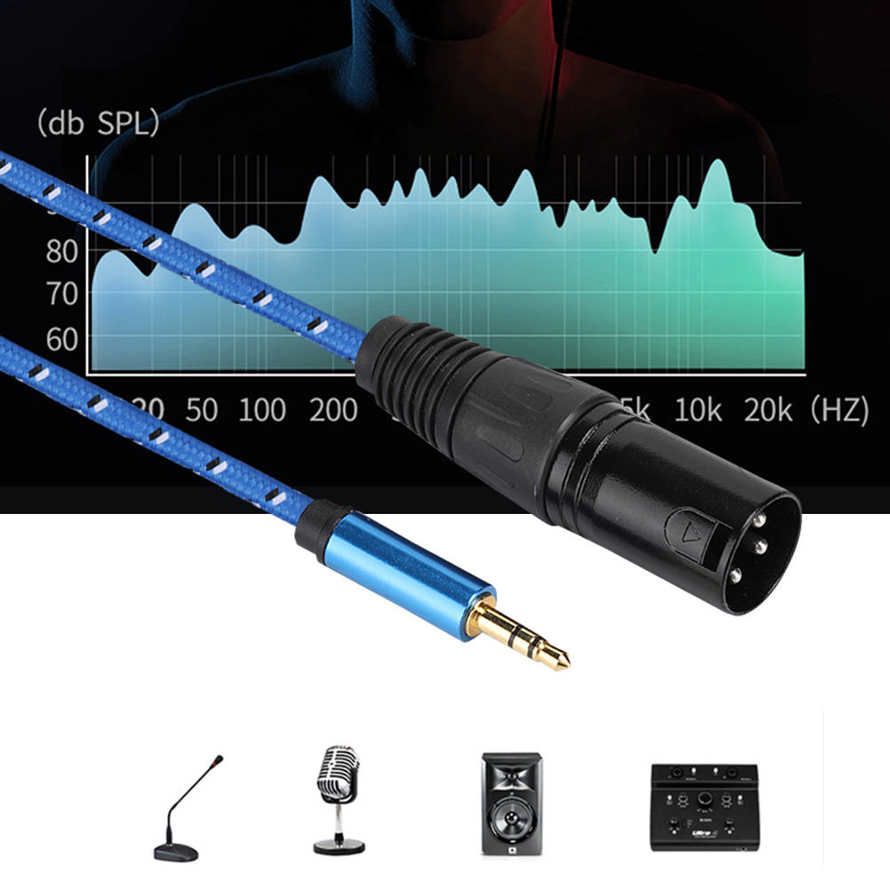 3 Meters 3.5mm Stereo Male to XLR Adapter Audio Cable Patch Cord Accessories