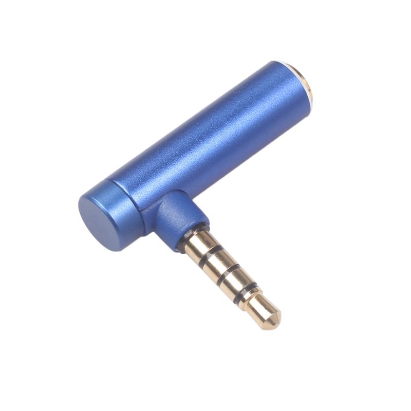3.5mm Male to Female Audio Adapter, 90 Degree Stereo Jack Plug Compatible with Devices with 3.5mm Interface