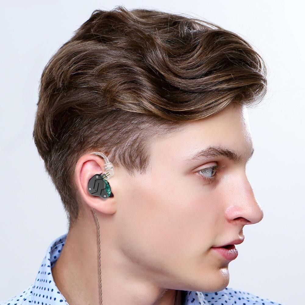 KZ ZSN Metal Earphones HIFI Bass Earbuds In Ear Monitor Headset Sport Noise Cancelling Headphones