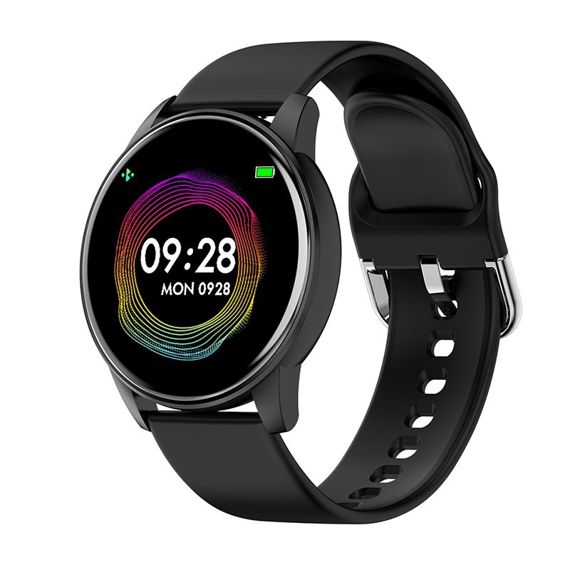 NORTH EDGE Heart Rate Smart IP67 Waterproof Sport Watch Blood Oxygen Monitor Message Reminder for Android IOS Black