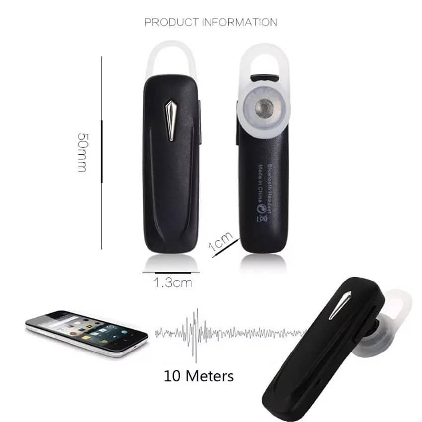 MK165 Stereo Bluetooth Earphone V 4.1 - Black