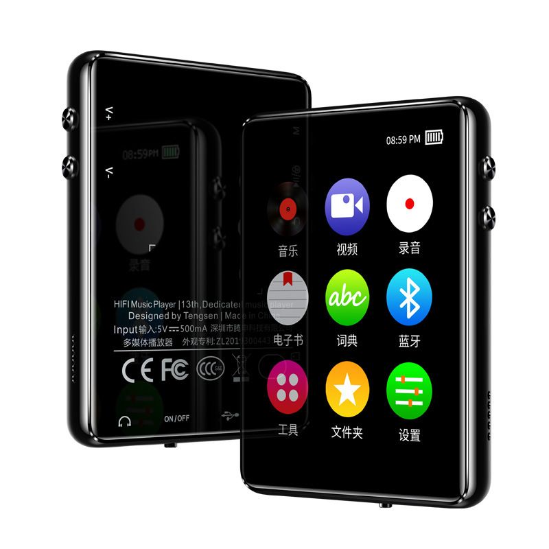 Yfashion Bluetooth MP4 Player 2.4 inch Full ouch Screen FM  Recorder  Music Video Player Built-in Speaker