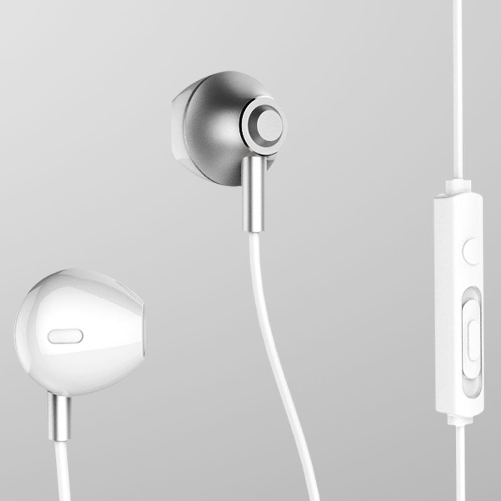 Remax RM-711 Wired Earphone Stereo In-Ear Headset With HD Mic Bass Sound 3.5mm Jack Earphone Earbuds For iPhone Samsung Huawei Oppo Vivo Realme